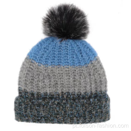 Novo estilo Hot Sale Winter Knet Hat Pompom